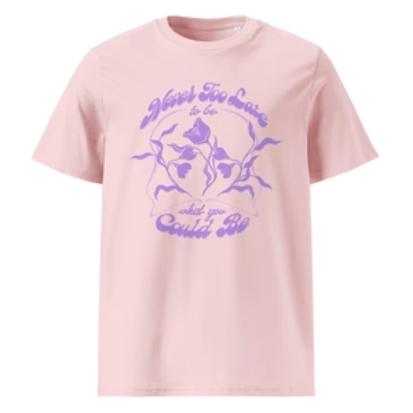 Pre-Owned The LUNA Colletive Women’s Size S Graphic Tee - “Never too late … be” - Picture 7 of 7